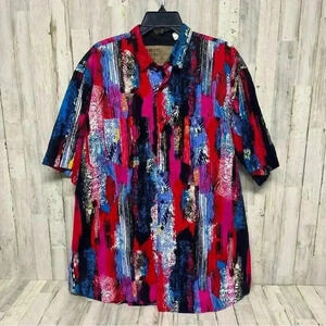 Stunning! Vintage The Wear Of West Western Shirt Abstract Art Cowboy Rodeo USA